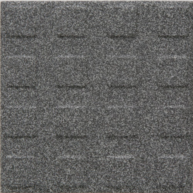 Lattialaatta Pukkila Natura Speckled Black-White, himmeä, struktuuri, neliönasta, 96x96mm