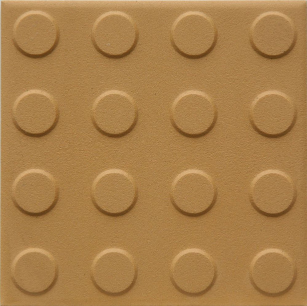Lattialaatta Pukkila Natura Okrankeltainen, himmeä, struktuuri, pyörönasta, 96x96mm