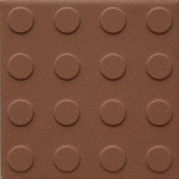 Lattialaatta Pukkila Natura Keskiruskea, himmeä, struktuuri, pyörönasta, 96x96mm