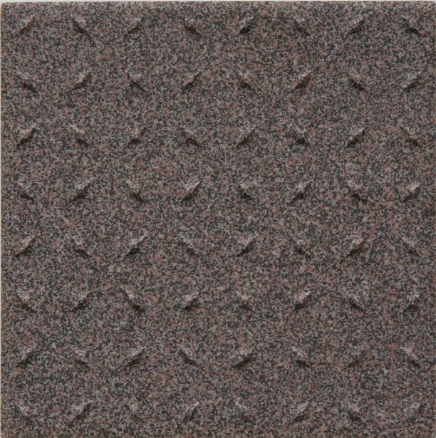Lattialaatta Pukkila Natura Granite Burgundy, himmeä, struktuuri, dd, 96x96mm