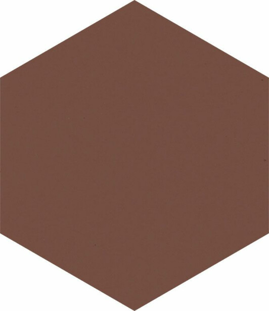 Lattialaatta Pukkila Modernizm Brown, 6-kulmainen, 19.8x17.1cm, sileä, himmeä, ruskea