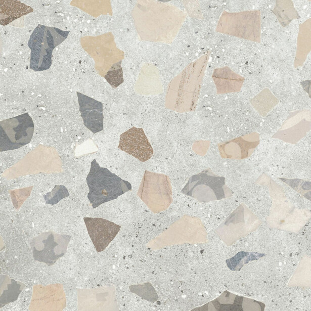 Seinälaatta Pukkila Retro Terrazzo, 60x60cm, matta, lasittamaton