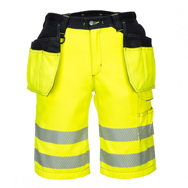 Riipputaskushortsit Portwest PW343 Hi-Vis, eri värejä