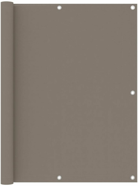 Parvekkeen suoja harmaanruskea 120x500 cm oxford kangas_1