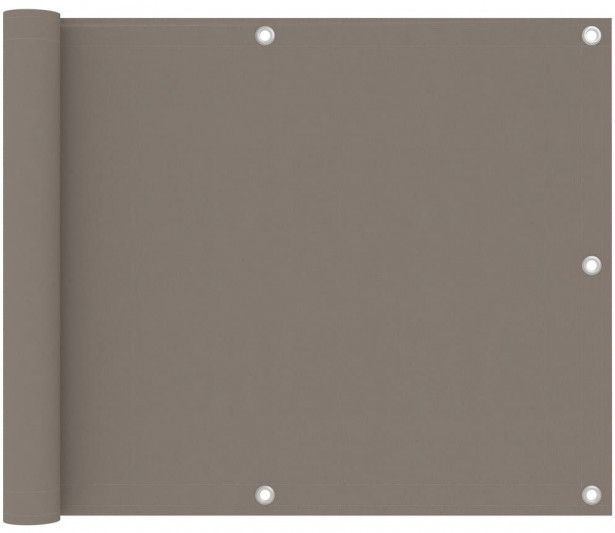 Parvekkeen suoja harmaanruskea 75x300 cm oxford kangas_1