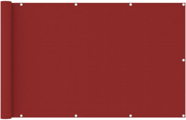 Parvekkeen suoja punainen 120x600 cm hdpe_1