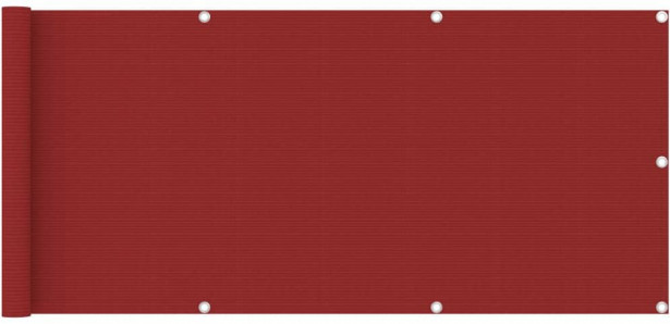 Parvekkeen suoja punainen 75x400 cm hdpe_1