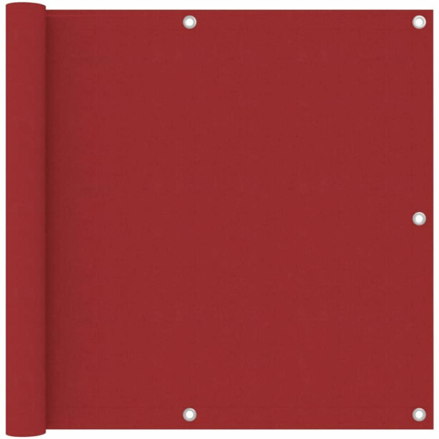 Parvekkeen suoja punainen 90x600 cm oxford kangas_1