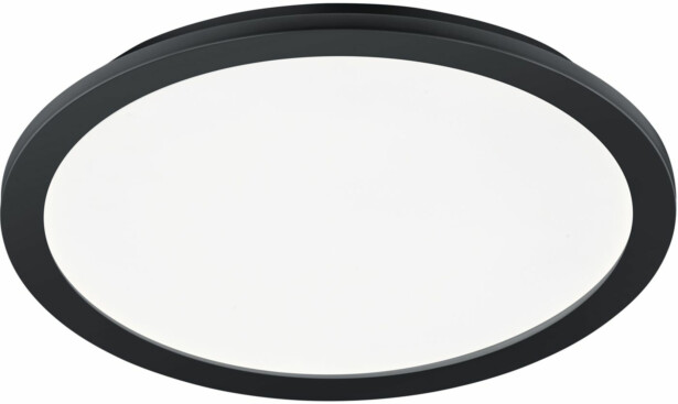 LED-upotettava plafondi Trio Camillus, 40 cm, mattamusta