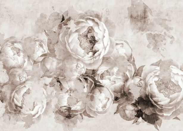 Kuvatapetti Rebel Walls Peony Garden vaalea, mittatilaus, non-woven