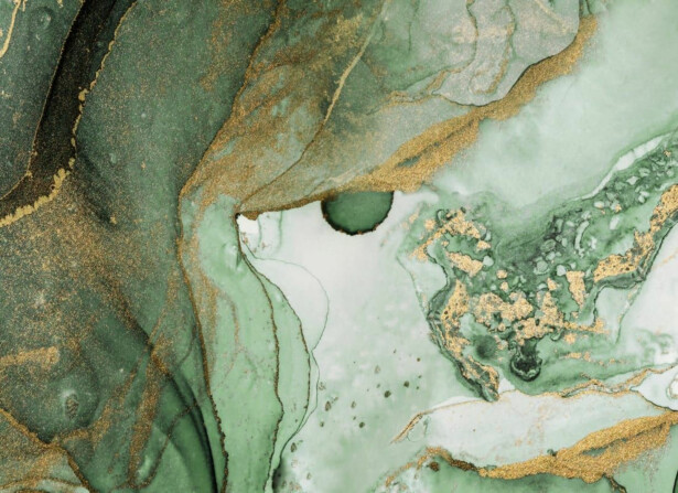 Kuvatapetti Rebel Walls Agate Crystal vihreä mitatilaus non-woven