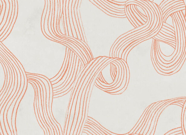 Kuvatapetti Rebel Walls Stripes Repeatable oranssi, mittatilaus, non-woven