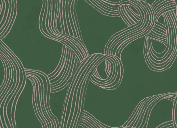 Kuvatapetti Rebel Walls Stripes Repeatable vihreä, mittatilaus, non-woven