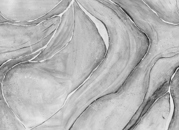 Kuvatapetti Rebel Walls Watercolor Flow harmaa, mittatilaus, non-woven