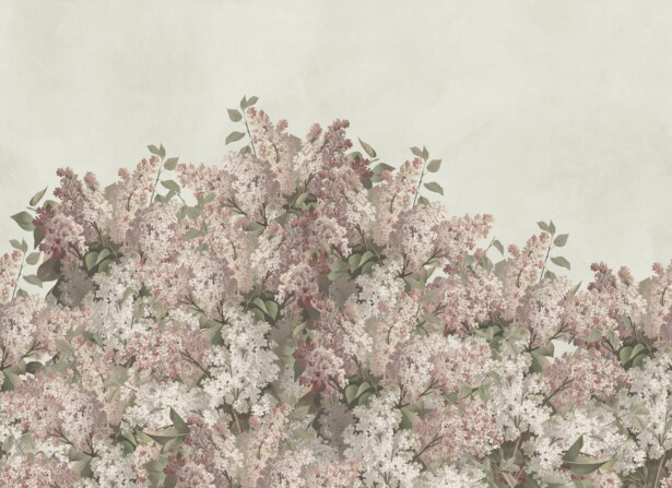 Kuvatapetti Rebel Walls Syringa Flowers vaaleanpunainen, mittatilaus, non-woven