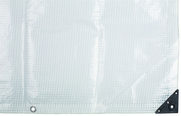 Suojapeite ETC Leno 6x10m 225g/m² läpikuultava valkoinen