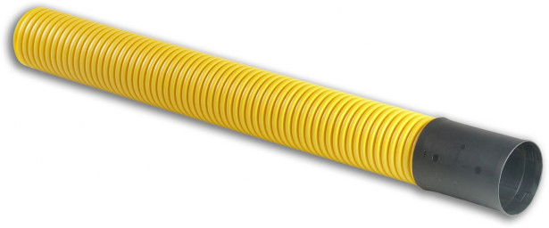 Kaapelinsuojaputki Rotomon TEL-tupla A, Ø75mm, 6m, SN16, keltainen