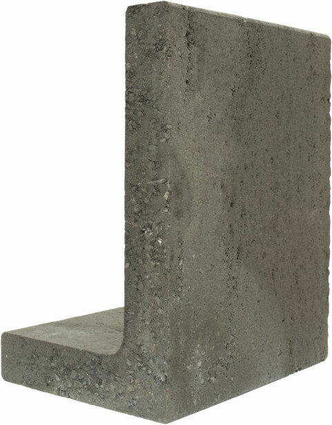 Reunakivi/L-elementti Rudus Vaateri, 500/300x400x70mm, musta