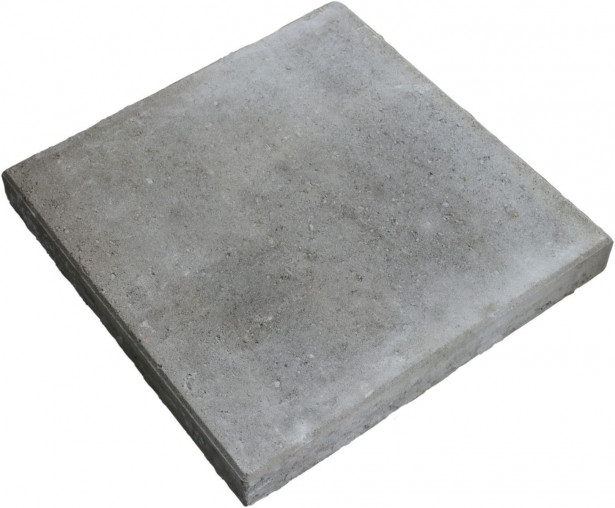 Sileä betonilaatta Rudus, 490x490x60mm, harmaa