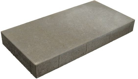 Betonilaatta Rudus, 698x348x80mm, sileä, harmaa