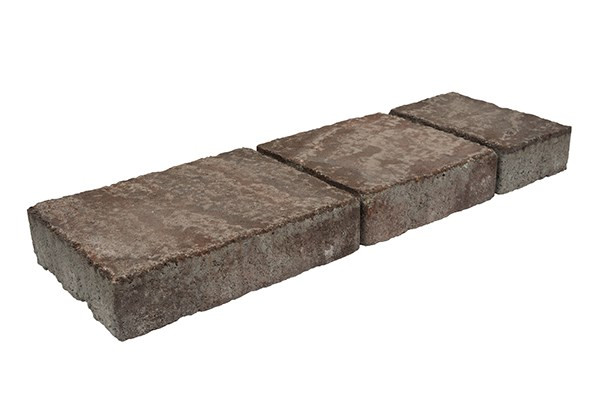 Pihakivisarja Rudus Torino-kivet, 60mm, antiikkipinta, punamusta