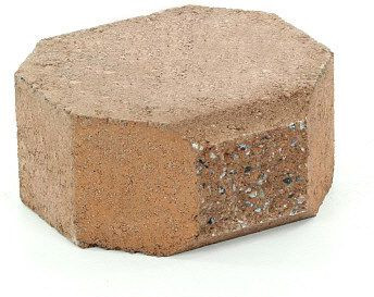 Muurikivi Rudus Aitakivi kansipääty, 200x200x100mm, sileä, hiekanruskea