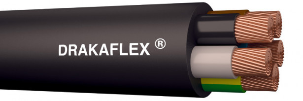 Kumikaapeli Draka DRAKAFLEX H07RN-F 5G2,5 R100