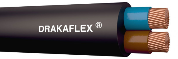 Kumikaapeli Draka DRAKAFLEX H05RN-F 2X0,75 R100