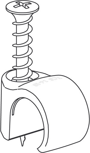 Ruuvikiinnike TCS-C3 8-12 valkoinen