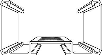 Valaisinripustuskisko Systemal Presto XYRV 108M