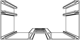 Valaisinripustuskisko Systemal Presto XYRV 112K