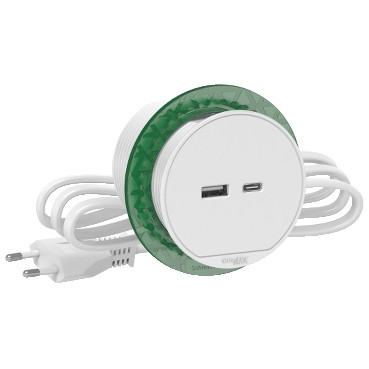 USB-Pistorasiayksikkö XS USB-A ja -C Schneider Electric Unica System+