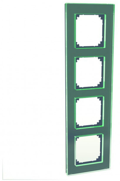 Peitelevy Schneider Electric ExxactSolid, 4-osainen, lasi