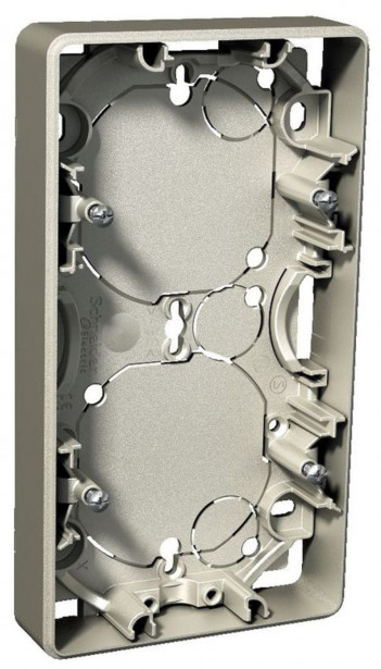 Pinta-asennusrasia 2-osainen 21 mm metalli Exxact