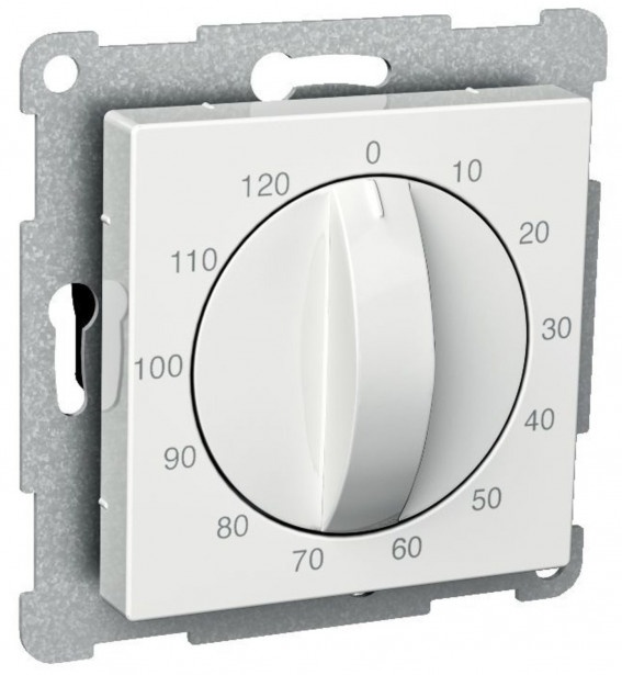 Ajastin mekaaninen 0-120 min valkoinen Exxact