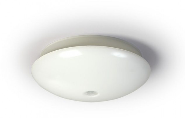 LED-tunnistinvalaisin Ensto AVR320 Ø320x106mm, IP44, 10W/830/840, PIR