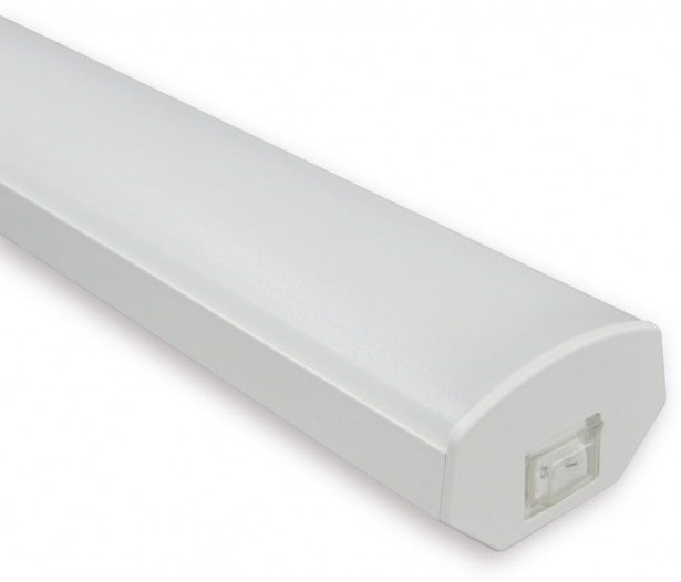 LED-työpistevalaisin Ensto Ami AL121L600, 10W/830/840, 600mm, kytkimellä, valkoinen