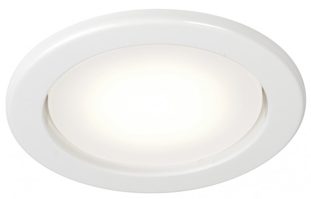 LED-alasvalo Airam Planex, 5W/828, GX53, Ø104x39mm, IP23, valkoinen