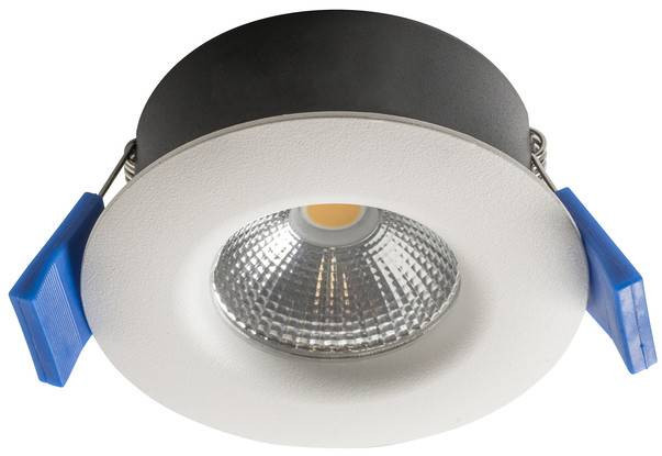 LED-alasvalo Airam Compact, Ø80x38mm, IP65, 5W/830, himmennettävä, valkoinen