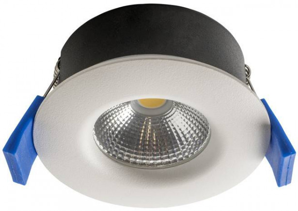 LED-alasvalo Airam Compact, Ø80x38mm, IP65, 5W/840, himmennettävä, valkoinen