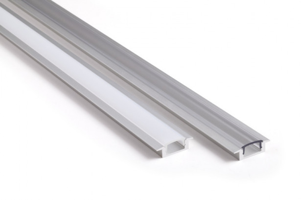 Asennusprofiili Airam Slimline 7 R Apus II LED-nauhalle, uppoasennus, kirkas, 2m