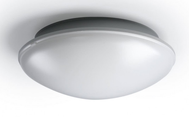 LED-yleisvalaisin Ensto AVR254, 11W/840, Ø254x90mm, IP54, vaaleanharmaa