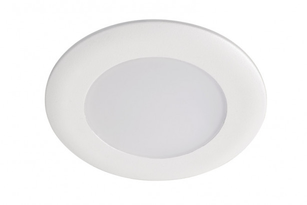 LED-alasvalo Airam Slim Duo IP44 8W/830/840 Dim valkoinen