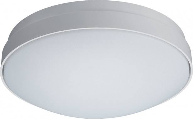 LED-yleisvalaisin Lumiance Giotto, ø305mm, pinta-asennettava, 19W, 3000K, IP44, valkoinen