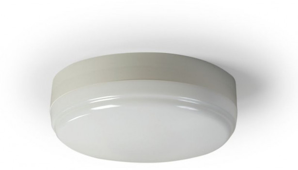 LED-tunnistinvalaisin Ensto AVR1.1109L/3K, IP44, 10W/830, Ø260x88mm, RAD-tunnistimella, valkoinen