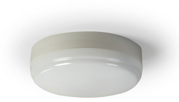 LED-yleisvalaisin Ensto AVR1.1109L, IP44, LED10W/840, Ø260x88mm, valkoinen