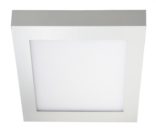 LED-yleisvalaisin Airam Kubo II 175, 12W/830, 175x175x38mm, himmennettävä, IP20, valkoinen/opaali