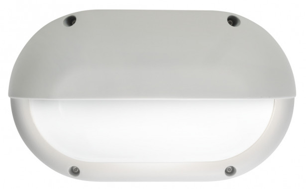 LED-ulkoseinävalaisin Airam Cestus Horizontal Eye, max 100W, E27, 165x270x110mm, IP65, valkoinen/opaali