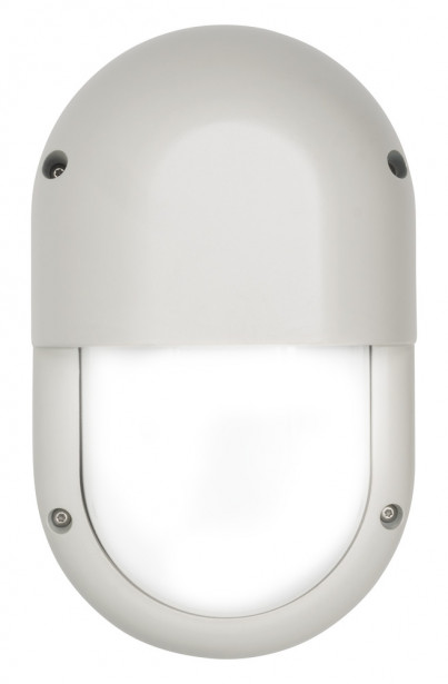 LED-ulkoseinävalaisin Airam Cestus Vertical Eye, max 100W, E27, 270x165x110mm, IP65, valkoinen/opaali