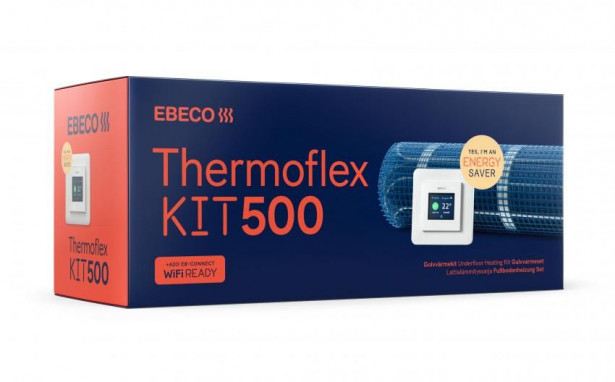 Lattialämmityssarja Ebeco Thermoflex Kit 500, 1.7m², 200W